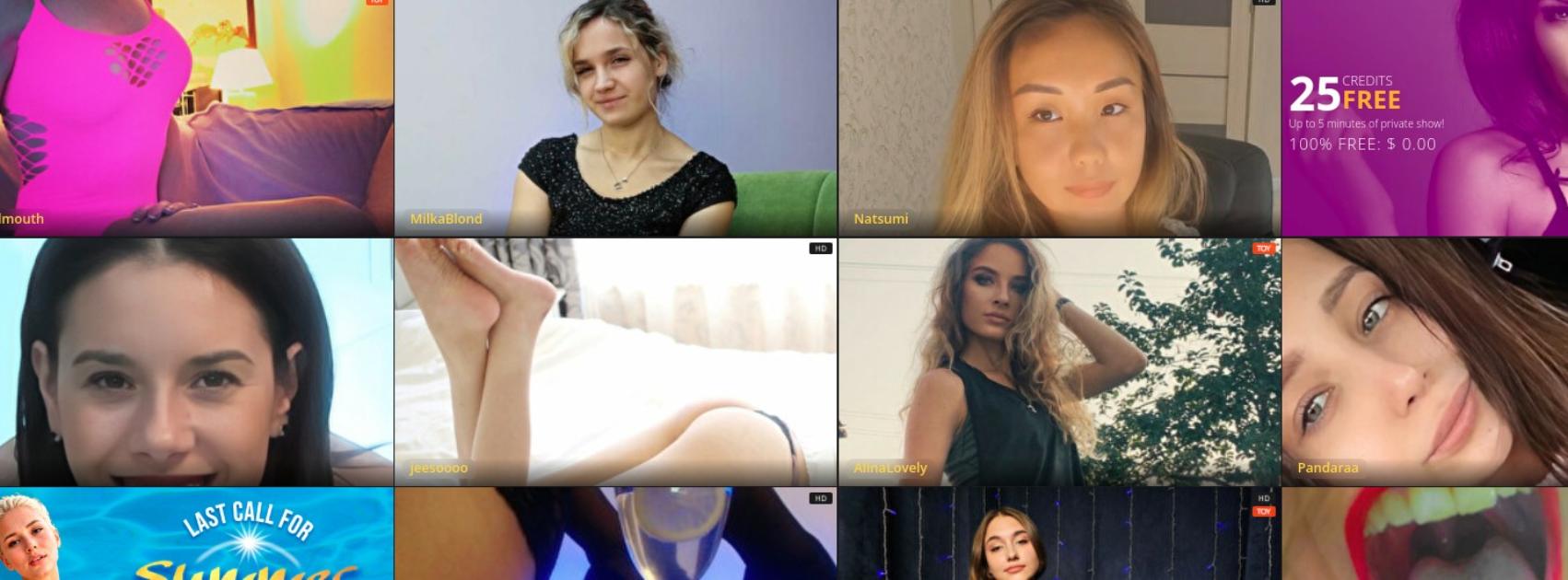 Ontdek de meest populaire webcam sites